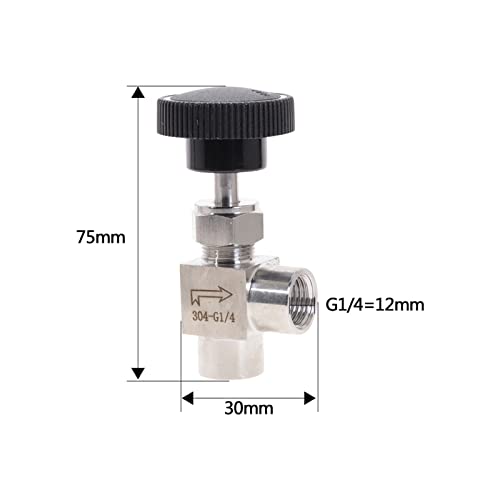 Vanne à pointeau 1/4 pouce inox 304 femelle pour stopper les fuites de pression