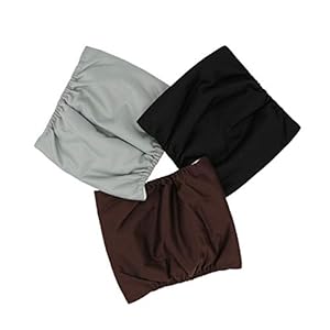 Hi Sprout Male Dog Diaper Reusable Washable Durable Absorbent Cloth Doggie Diapers Pants (M, Gray Black and Brown)