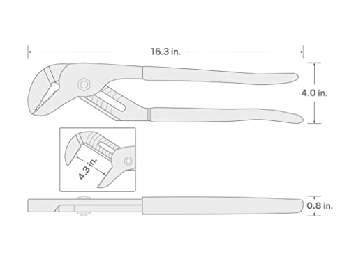 Tekton 7 Inch Groove Joint Pliers (1 In. Jaw) | Made In Usa | 37523 #TOP6