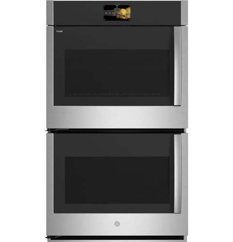 GE Profile 30 in. Smart Double Electric Wall Oven with Left-Hand Side-Swing Doors and Convection in Stainless Steel PTD700LSNSS