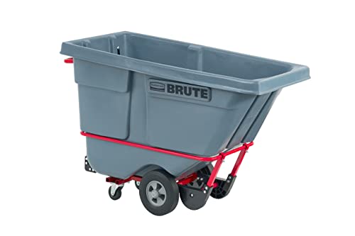 Image of Rubbermaid Brute Tilt Dump Truck /Trash Cart /Garbage Collection /Recycling, 0.5 Cubic Yard, Heavy Load Capacity, 850 lbs., Gray, Distribution Centers /Warehouse /Manufacturing /Stadiums