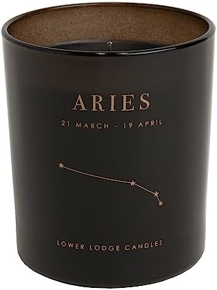 Candela zodiacale Ariete – Regalo del segno zodiacale – Versata a...