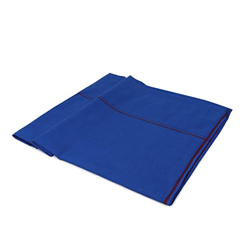 Image of Cotton Skin Friendly Summer Shrink Proof Bath Towel Pure Cotton Gamcha Soft 100% Men Boys All Purpose Living Handloom Blue (Pack 03)