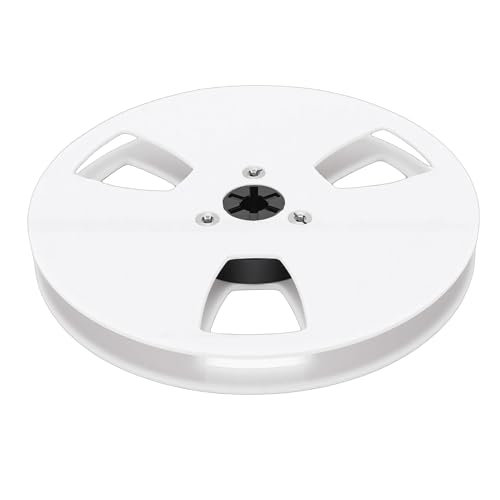 Generic Carrete a Carrete de Recogida Vacío de 5' Construcción Ligera de ABS para Ingenieros de Sonido Profesionales (WHITE)