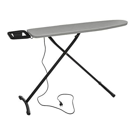 Tabla de Planchar 119x35 cm con Enchufe Gris