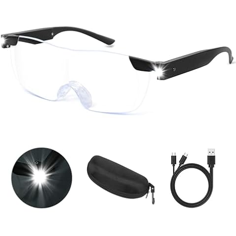 NZQXJXZ 200% Magnifying Glass with Light Cover