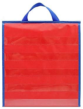 Sonline Double-Sided Self-Standing Foldable Kids Desktop Tabletop Pocket Chart Classroom Home Teaching Children Educational Tool