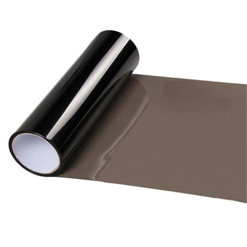 Rouleau De Film Teinté Voiture, Film Teinté Phare Pour Feux Arrières De Voiture, Film De Protection Noir Clair,Découpable, Autocollant Phares, Phares Antibrouillard, 30 X 100 cm, Noir Clair