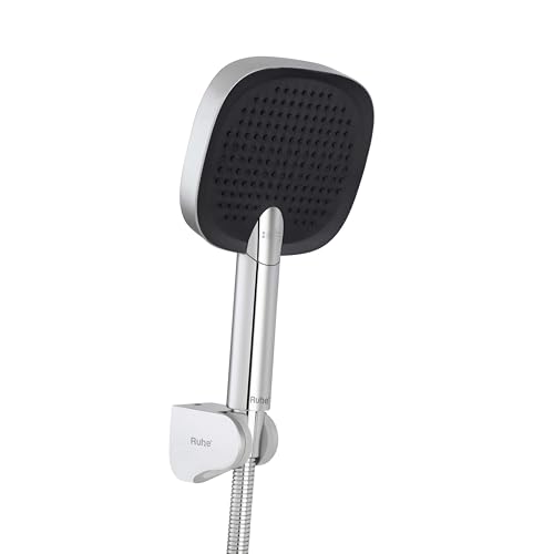 Image of Ruhe Apex Multi-Functional Triple-Flow Modes ABS Hand Shower with 1.5 Meter 304-Grade Stainless Steel Hose & Hook - Chrome Finish