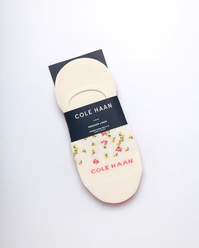 Image of Cole Haan Womens No Show Socks - 3 Pack Soft Cotton Blend Invisible Sneaker Liners Low Cut Socks for Women with Heel Grip