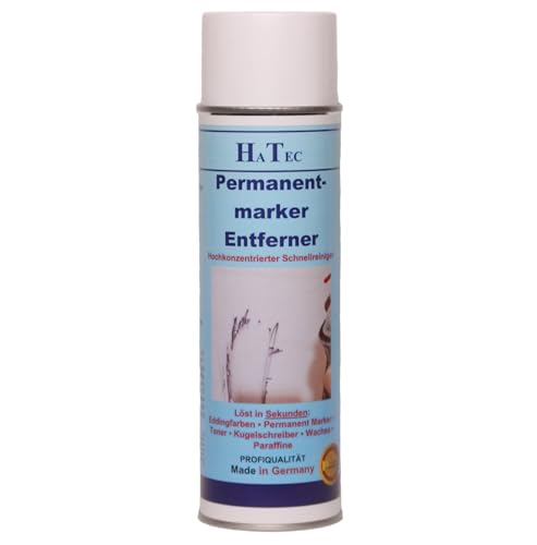 HaTec Spray rimozione permanente per pennarelli, 500 ml, rimozione di penna e toner