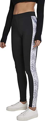 Preisvergleich Produktbild Urban Classics Damen Ladies Side Striped Pattern Leggings, blk / Snake, S