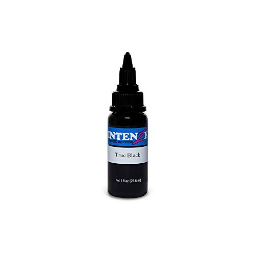 Intenze Tattoo Ink - True Black - 1/2oz Bottle