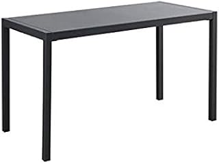 Tavolo per Esterno QUATRIS 140x80 CM in Ferro ZINCATO E Verniciato A POLVERI - Colore Grigio Antico - Non ARRUGINISCE - Prodotto Made in Italy