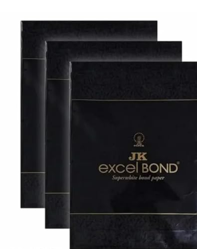 Image of JK Excel Bond A4 Paper, 90 GSM, 100 Sheets, Pack of 3