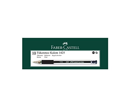 Faber-Castell 1425 İğne Uç Tükenmez, 10'lu, Siyah 2li paket