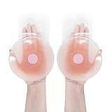 Nippleless Covers, Silicone Breast Lift Pasties, Reusable, Self-adhesive, Invisible Nippleless Covers, Extra Thin & Soft (1 Pair 4.7