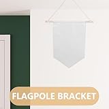NUOBESTY 2pcs 40cm Wooden Banner Flag Pole Kit for Garden Outdoor Wall Mounted Banner Holder Heavy Duty Wood Flag Pole for Outside House Wooden Hangers Suitable for Party and Home - Image 8