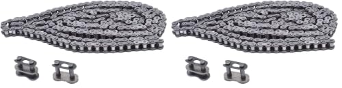 Image of findmall 40 Roller Chain 10 Feet with 2 Connecting Links Fit for Go Kart and Mini Bike (Pack of 2)