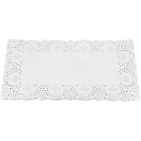 Sourcing Map 100 Pcs White Lace Paper Doilies Cover