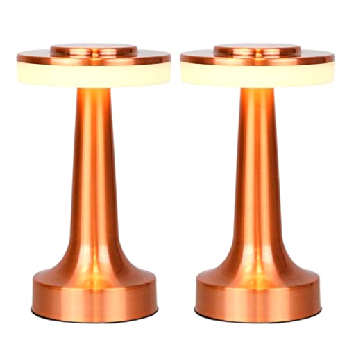 Lampe de nuit portable chic or rose avec variateur tactile haut de gamme