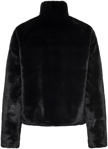 ONLY Kadın ONLNEWVIDA FAUX FUR JACKET CC OTW Dış Giyim, Siyah, M - Görsel 4