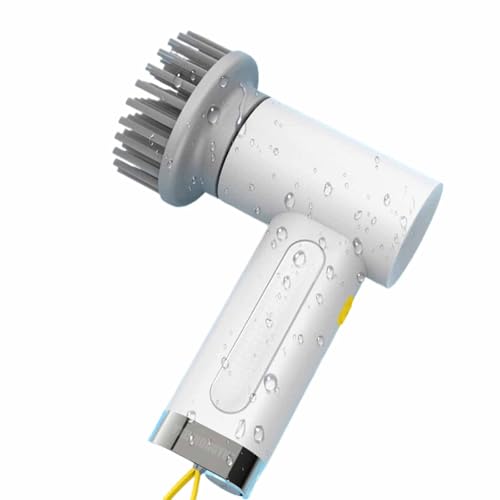 YXINHONGYUE 2 Speeds Adjustable Waterproof Electric Scrubber, 4 in 1 Handheld Cordless Home Cleaning Tools 3000mAh Cleaning time 1.5h Rotating cleaning brush for kitchen
