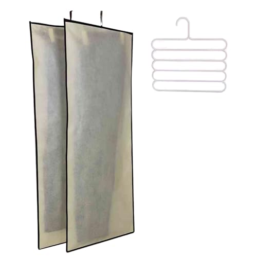 Multi-Layer Non-Woven Fabric Pants Garment Bags Space-Saving Dress Storage Solution for Home Clothing Stores Durable Organizing Travel-Friendly