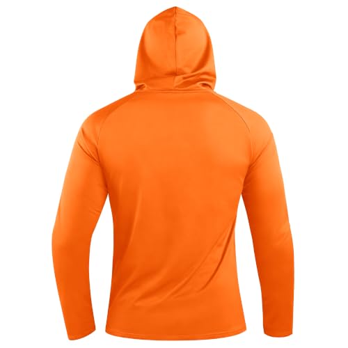 Image of Hoodies for Men UPF 50+ Sun Protection Fishing Shirts Long Sleeve Lightweight Rash Guard Shirt UV SPF Sweatshirt