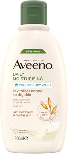 Aveeno Daily Moisturising Yogurt Body Wash for Sensitive Skin (1 x 300ml)