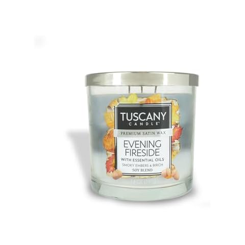 Tuscany Fireside Evening Candle Cover