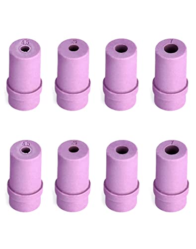 QWORK 4.5, 5, 6, 7 mm Buses en céramique pour Sandblaster Pistolet Sablage Pneumatique, Deux de Chaque Taille, 8 pièces
