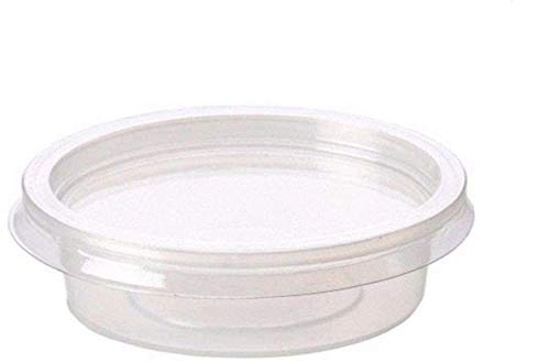TMZ® 1000X 2oz Clear Plastic Containers Tubs with Separate Lids Food Safe Takeaway