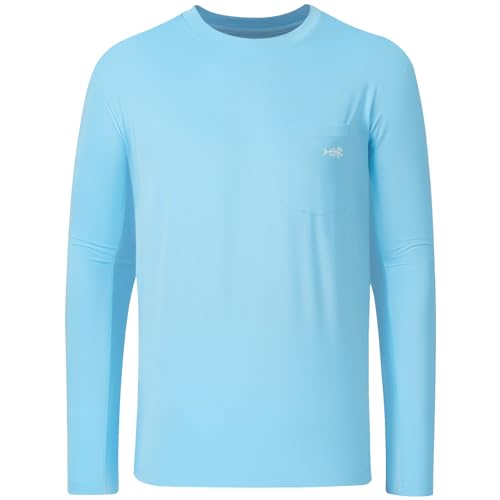 Image of BASSDASH Men's UPF 50+ Performance Long Sleeve T-Shirt UV Sun Protection Fishing Hiking Sports Shirts