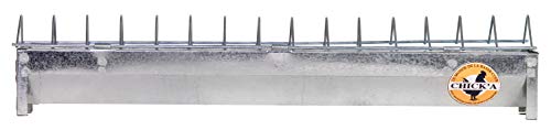 Mangeoire en acier galvanisé 50 cm pour 15 poussins