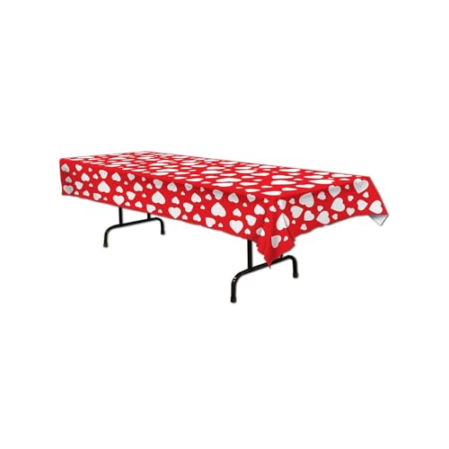 Beistle Heart Tablecover 1 Count
