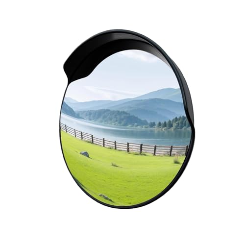Yeqqzq 12 Inch Convex Traffic Mirror Wide Angle Safety Mirror for Indoor and Outdoor Use Corner Security Blind Spot for Warehouse Office Parking Garage and Traffic Safety