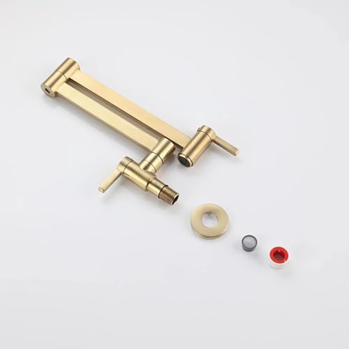 Grifo de cocina de pared plegable para evitar salpicaduras y optimizar fregaderos pequeños 4