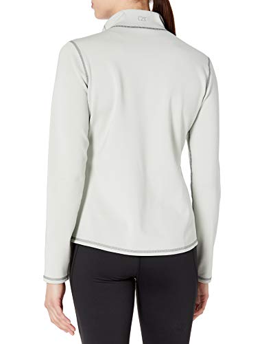 Image of Cutter & Buck Women's 50+ UPF Stretch Evergreen Reversible Snap Placket Pullover