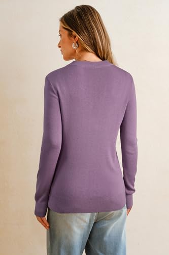 Image of Arach&Cloz Women's Wool Blend Fall Sweaters Business Casual Outfits 2026 | Soft&Breathable Pullover, Long Sleeve, V-Neck, Relaxed Fit Workwear, Business Casual, Teacher Outfits