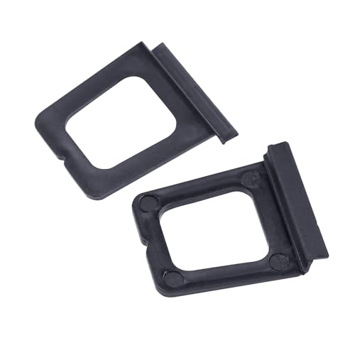 Xadnitu 30 Pieces Plastic Window Screen Pull Tabs, Screens Lift Hollow Tabs Installed in Flat Spline Channel for Screen Frame Replacement, Black