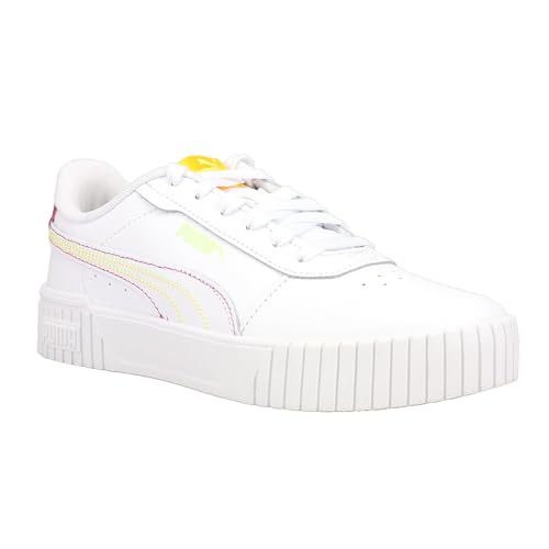 PUMA Womens Carina 2.0 Color Stitching Platform Sneakers Shoes Casual - White - Size 7.5 M2