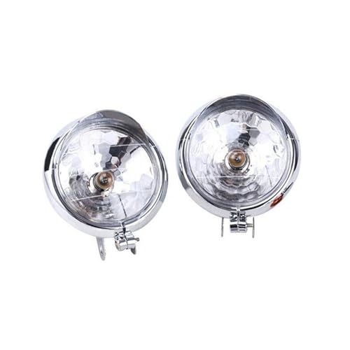 Phare moto noir pour GN125 avec feu auxiliaire avant de rechange