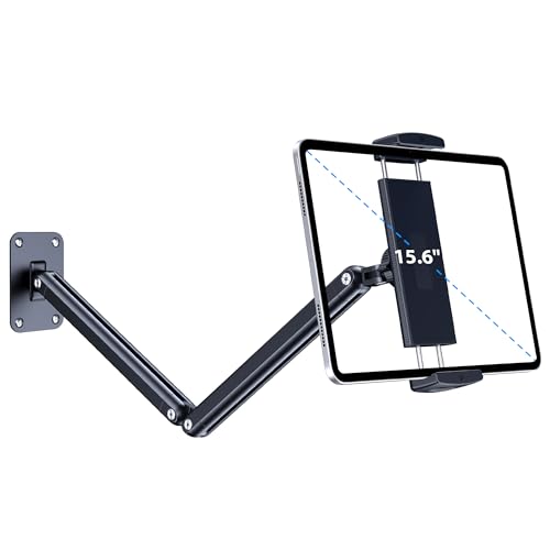 CreaDream Support Mural pour Tablette, Support en Aluminium Extensible réglable Convient pour tablettes de 4,7 à 13