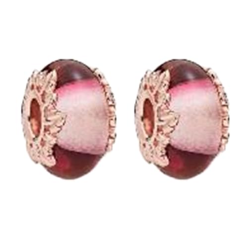 Annmors Murano Glass Beads for Bracelets 925 Sterling Silver Charms for Women Bracelet & Necklace