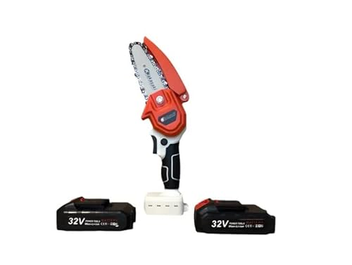 Motosserra Elétrica Bateria Recarregável C/ 2 Baterias Portátil 24v