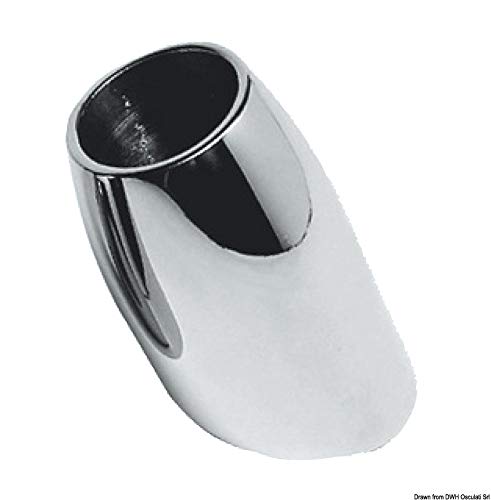 Pied Balcon Tronconique Ovale 60 Degrés Support Tube 30mm Accastillage Bateau