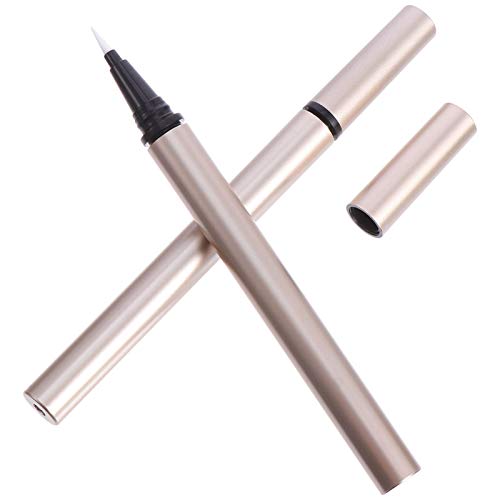 GANAZONO 5 piezas Tubos Vacíos de Delineador de Ojos de Recargables y Portátiles para Maquillaje Profesional y Personal Aplicadores de Pintura Brocha Perfectos para Salones y Tiendas de