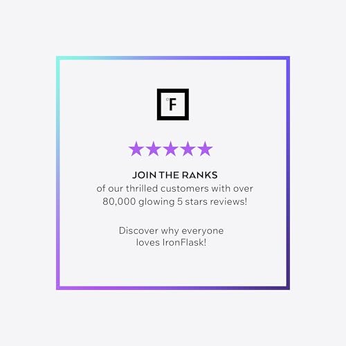 IRON °FLASK Camping & Hiking Hydration Flask with Straw, Wide Mouth Insulated Stainless Steel Sports Water Bottle - 22 oz Twilight Blue