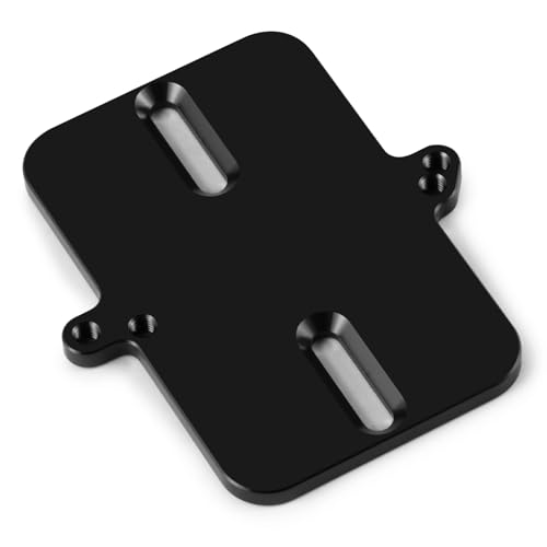 BRKRC Aluminum Electronic Mount Plate ESC Receiver Tray for Tra-xxas 1/16 Mini Maxx 4WD RTR Brushless Monster Truck RC Car Upgrades (Black)